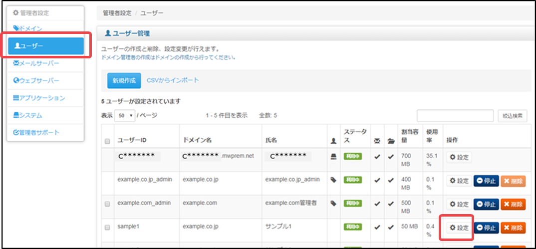 手順2）の図