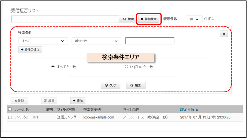 詳細検索エリアの図