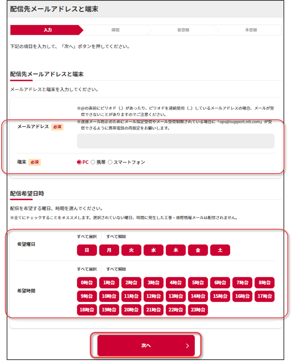 手順２）の図